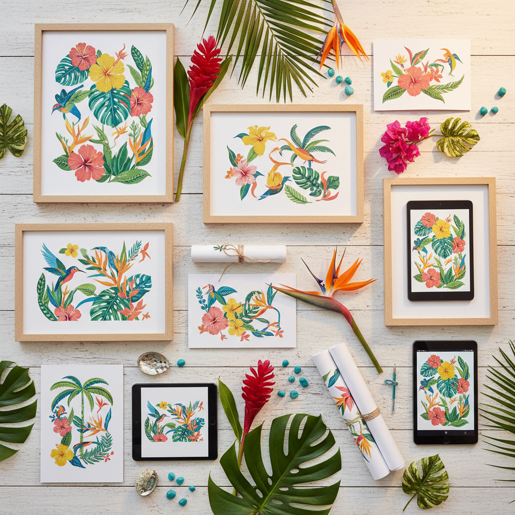 Island Art & Digital Prints