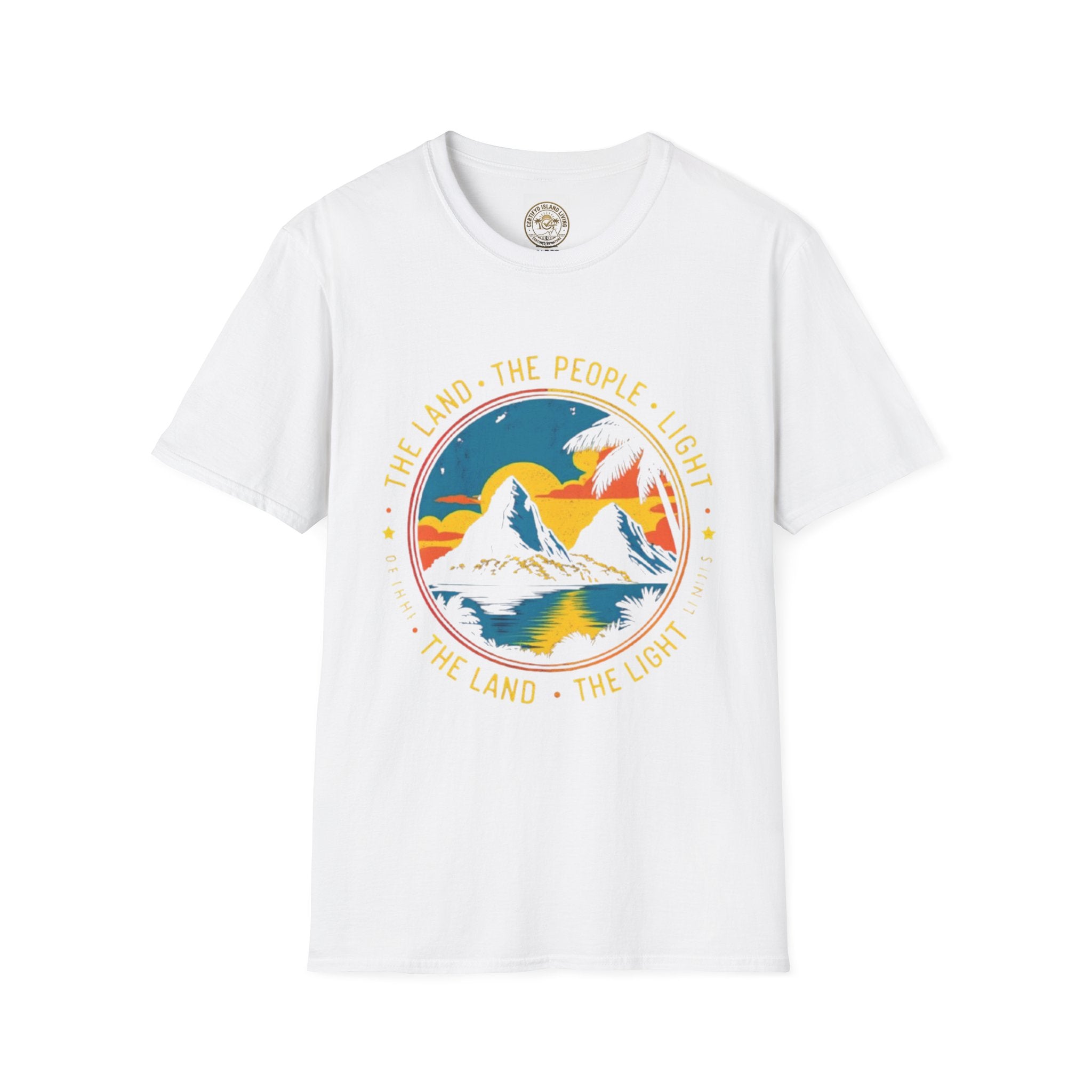 Nature Sunset T-Shirt — "The Land • The People • Light" Graphic Tee