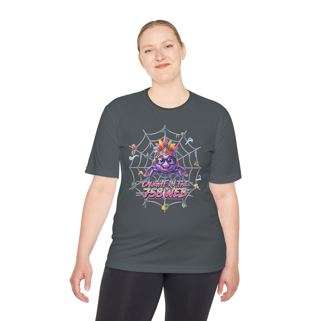 Spider Pride Tee — Colorful Rainbow Spider "Catch Me If You Can" Graphic Shirt