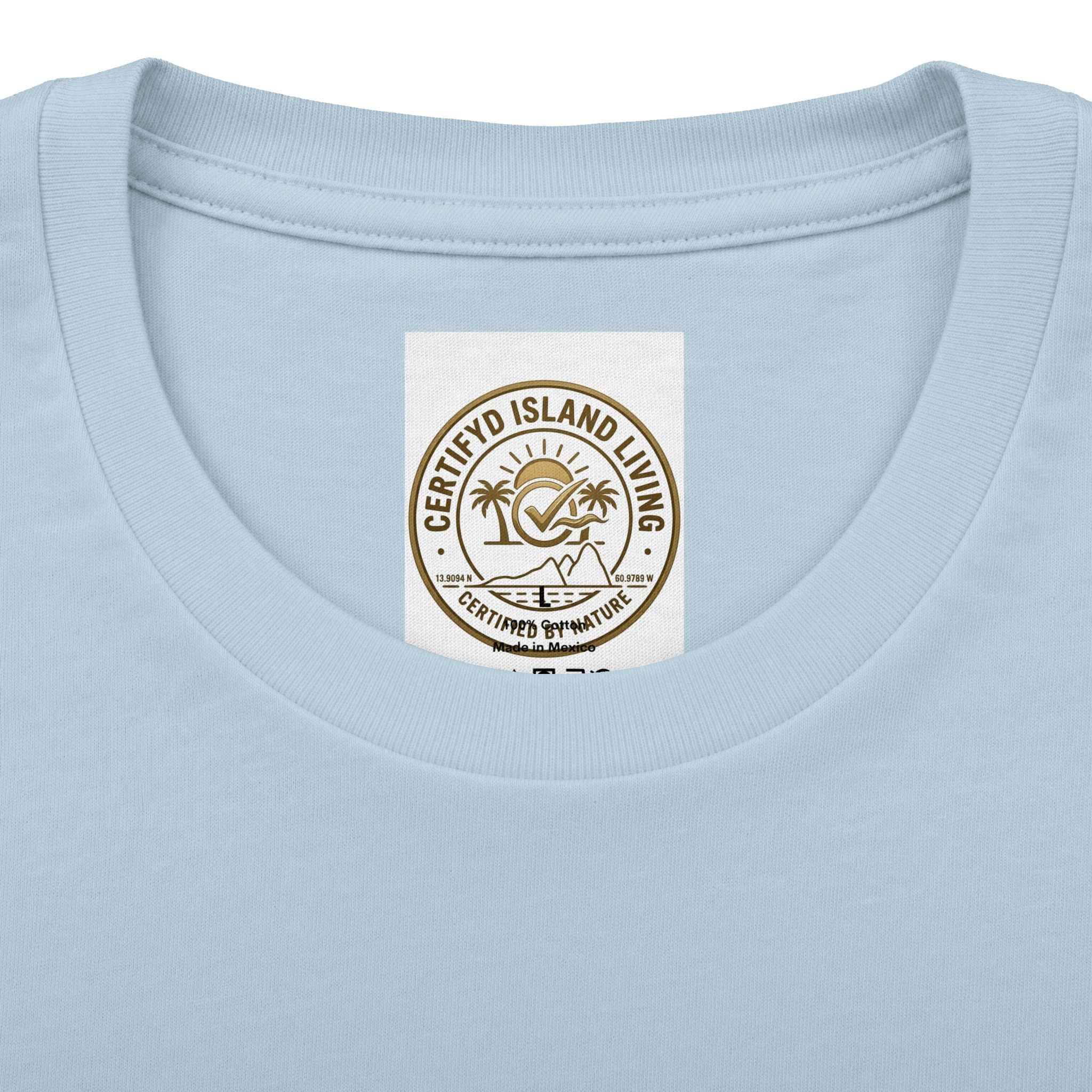 Blue & Gold Rose Graphic Tee