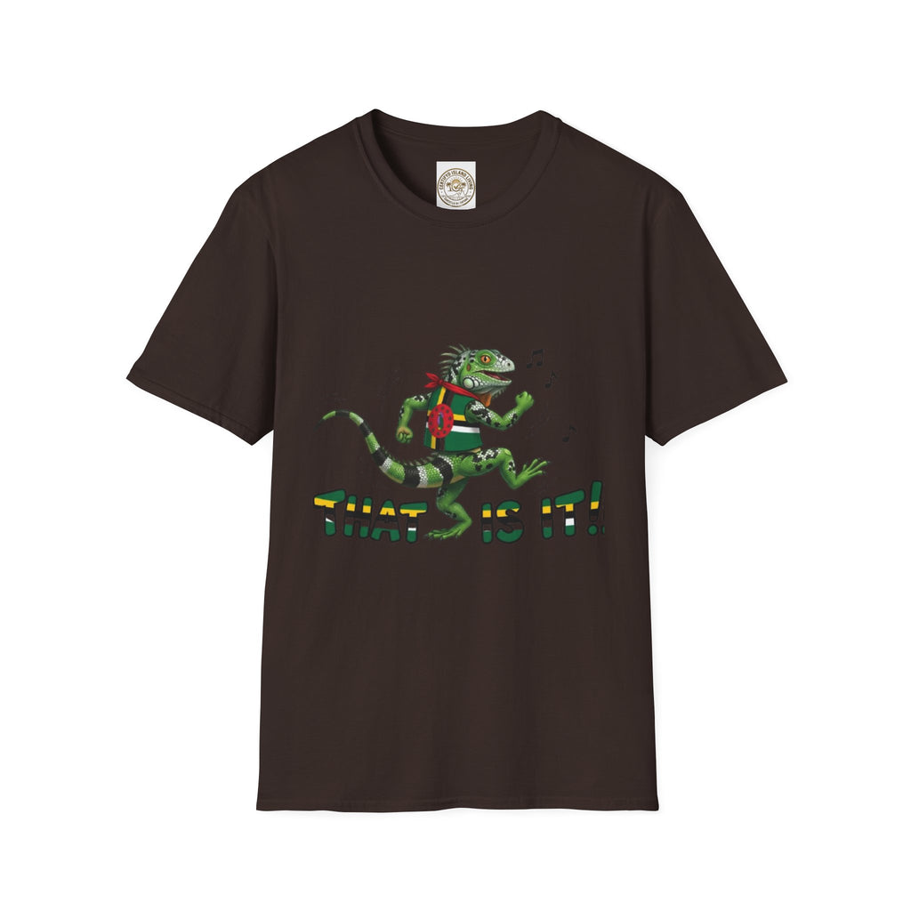 That Is It! Dancing Iguana Graphic T-Shirt — Funny Lizard Music Tee