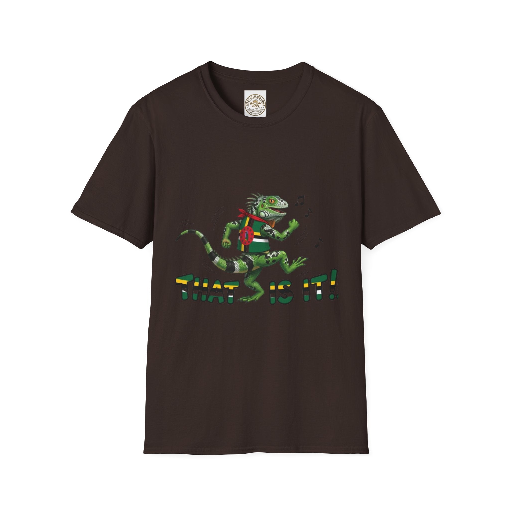 That Is It! Dancing Iguana Graphic T-Shirt — Funny Lizard Music Tee