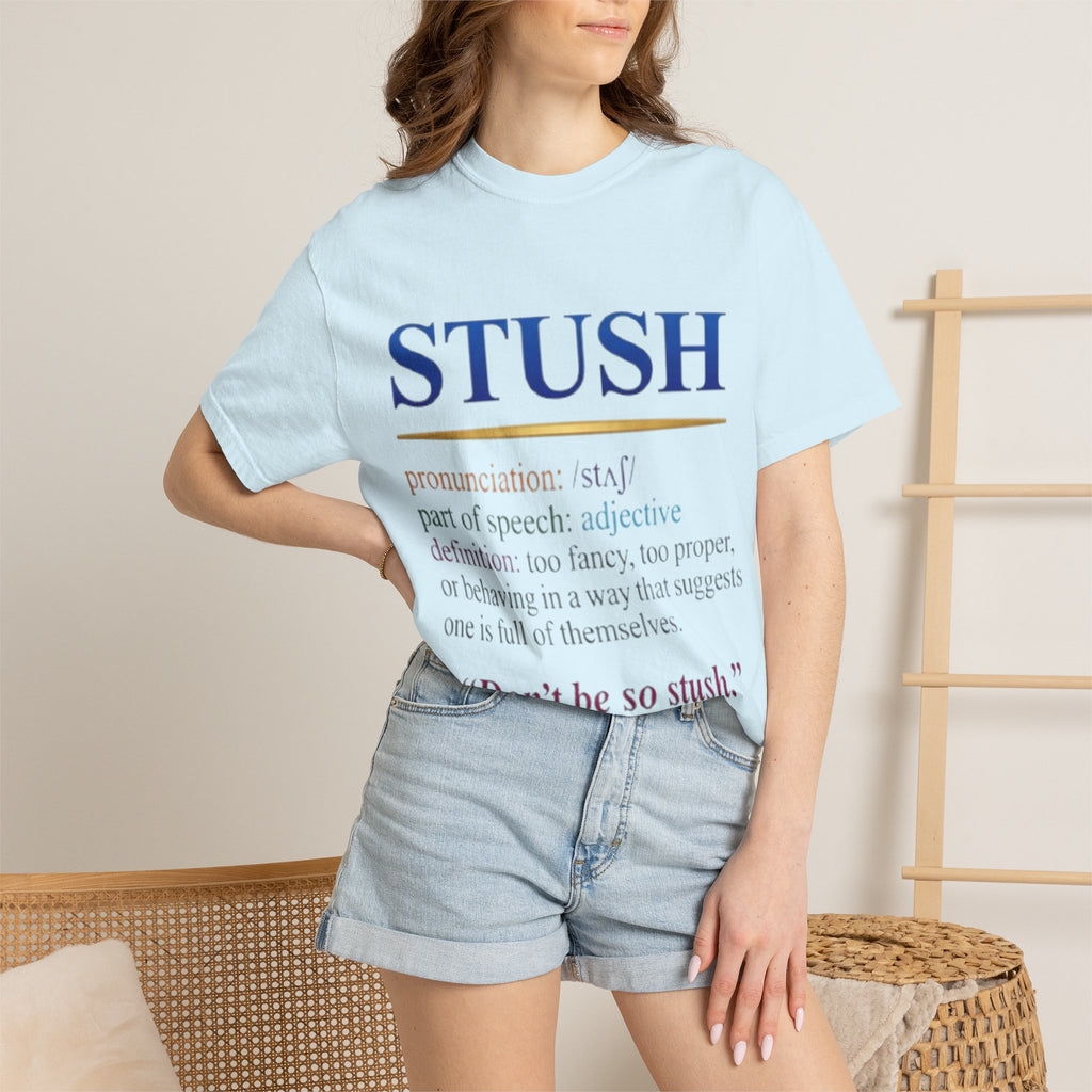 STUSH Definition T-Shirt — 'Don't Be So Stush' Graphic Tee