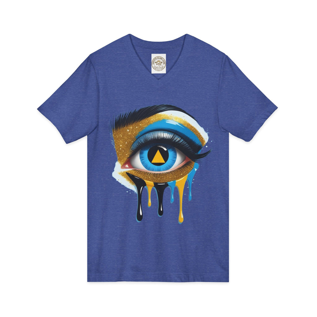 Unisex Jersey Short Sleeve V-Neck Tee