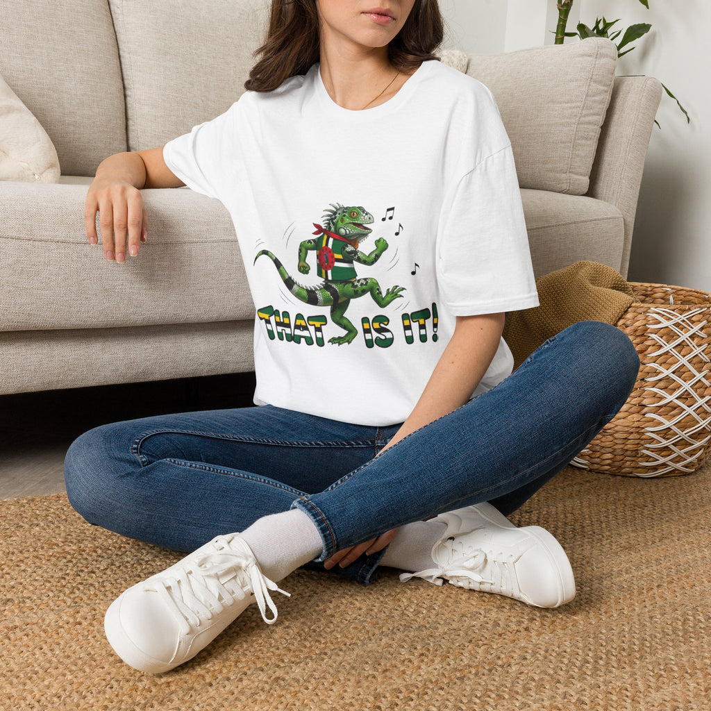 That Is It! Dancing Iguana Graphic T-Shirt — Funny Lizard Music Tee