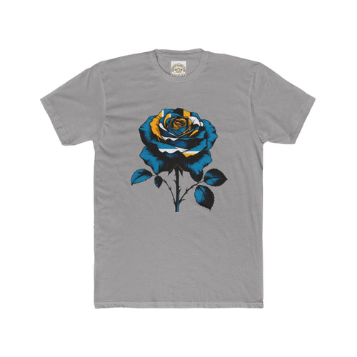 Blue & Gold Rose Graphic Tee