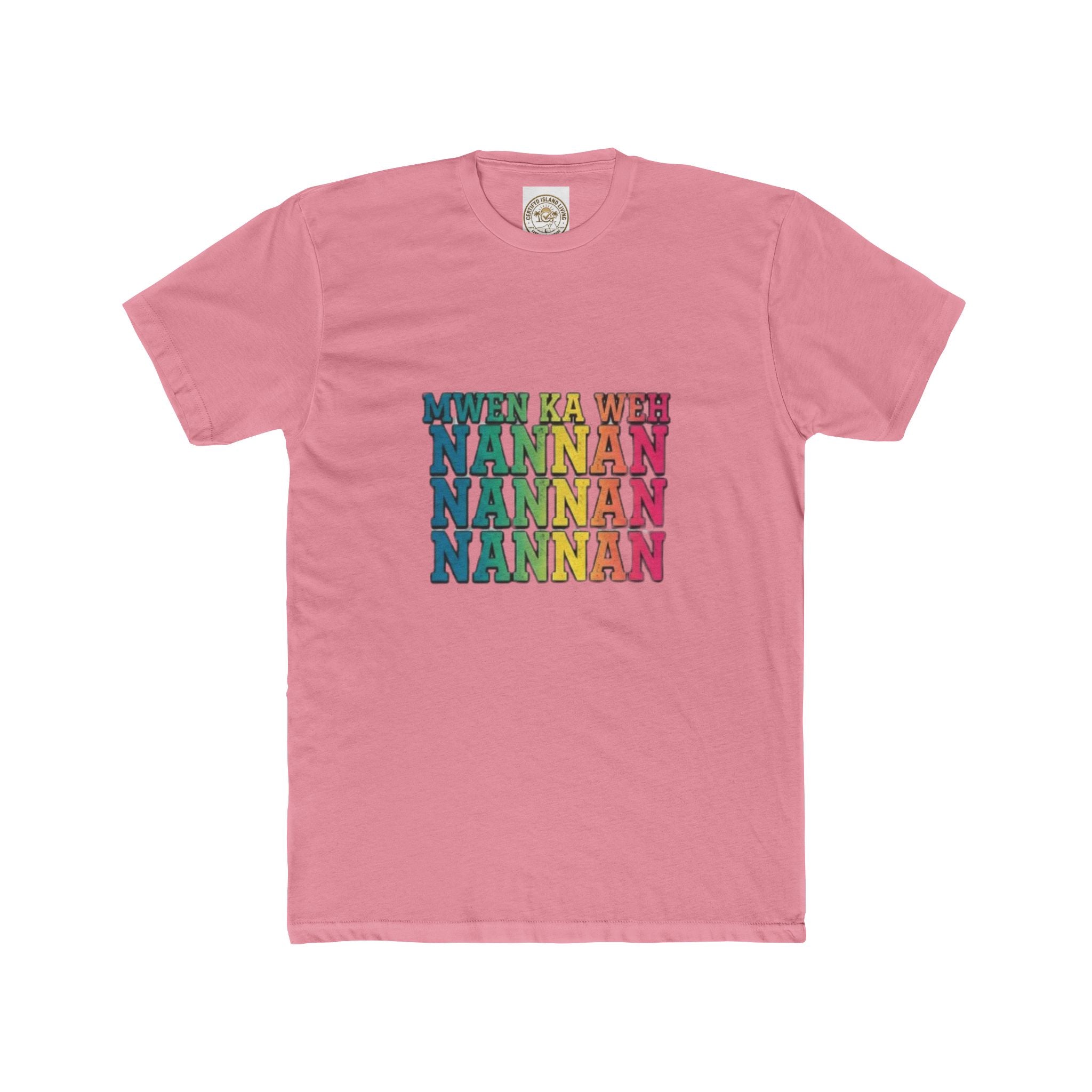 Nannan Retro Rainbow Text Tee