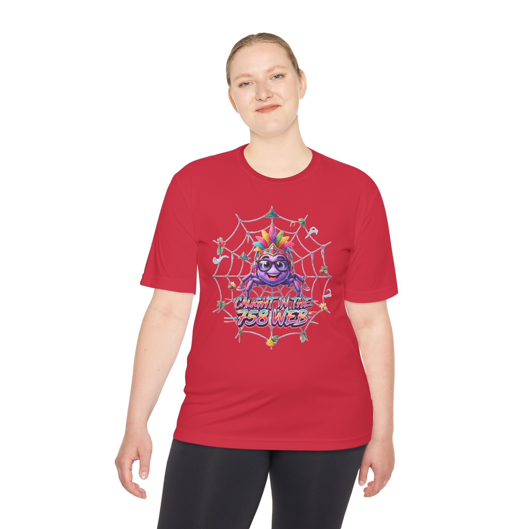 Spider Pride Tee — Colorful Rainbow Spider "Catch Me If You Can" Graphic Shirt