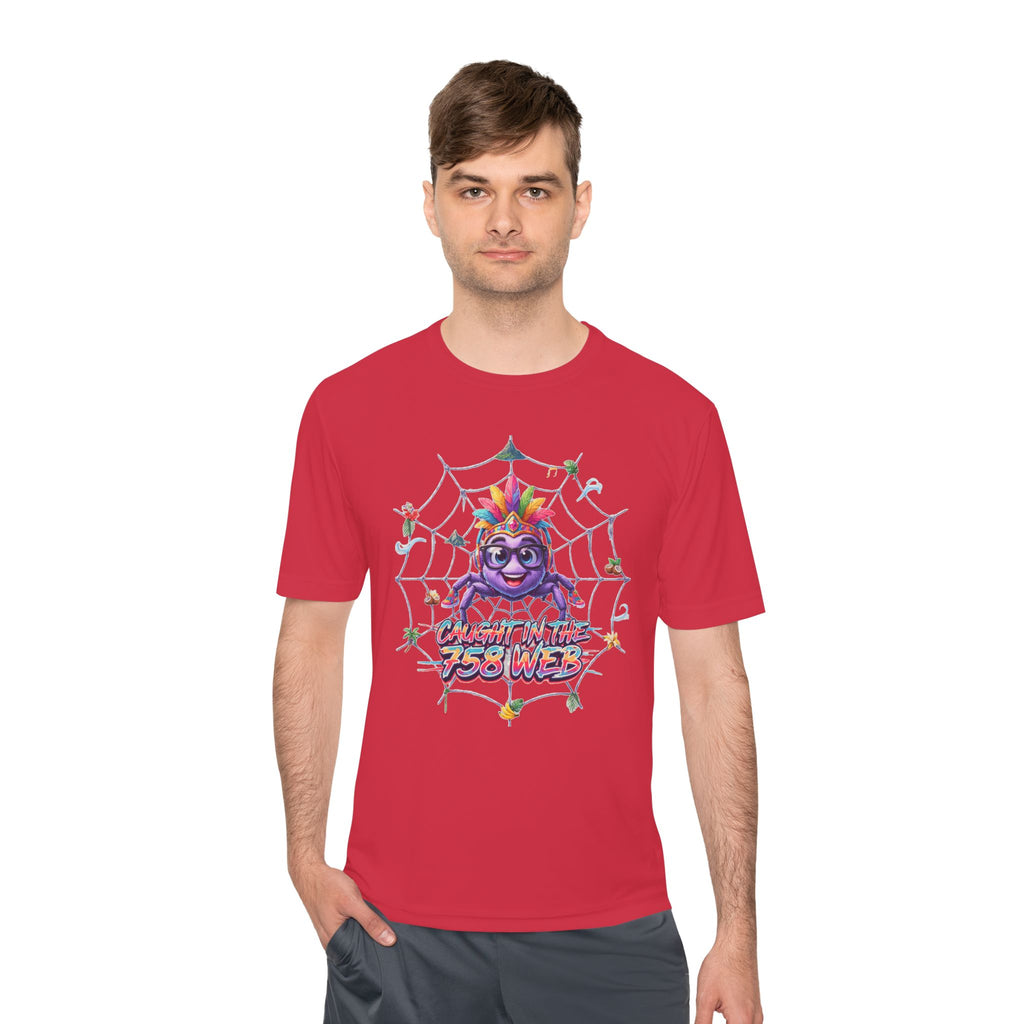 Spider Pride Tee — Colorful Rainbow Spider "Catch Me If You Can" Graphic Shirt