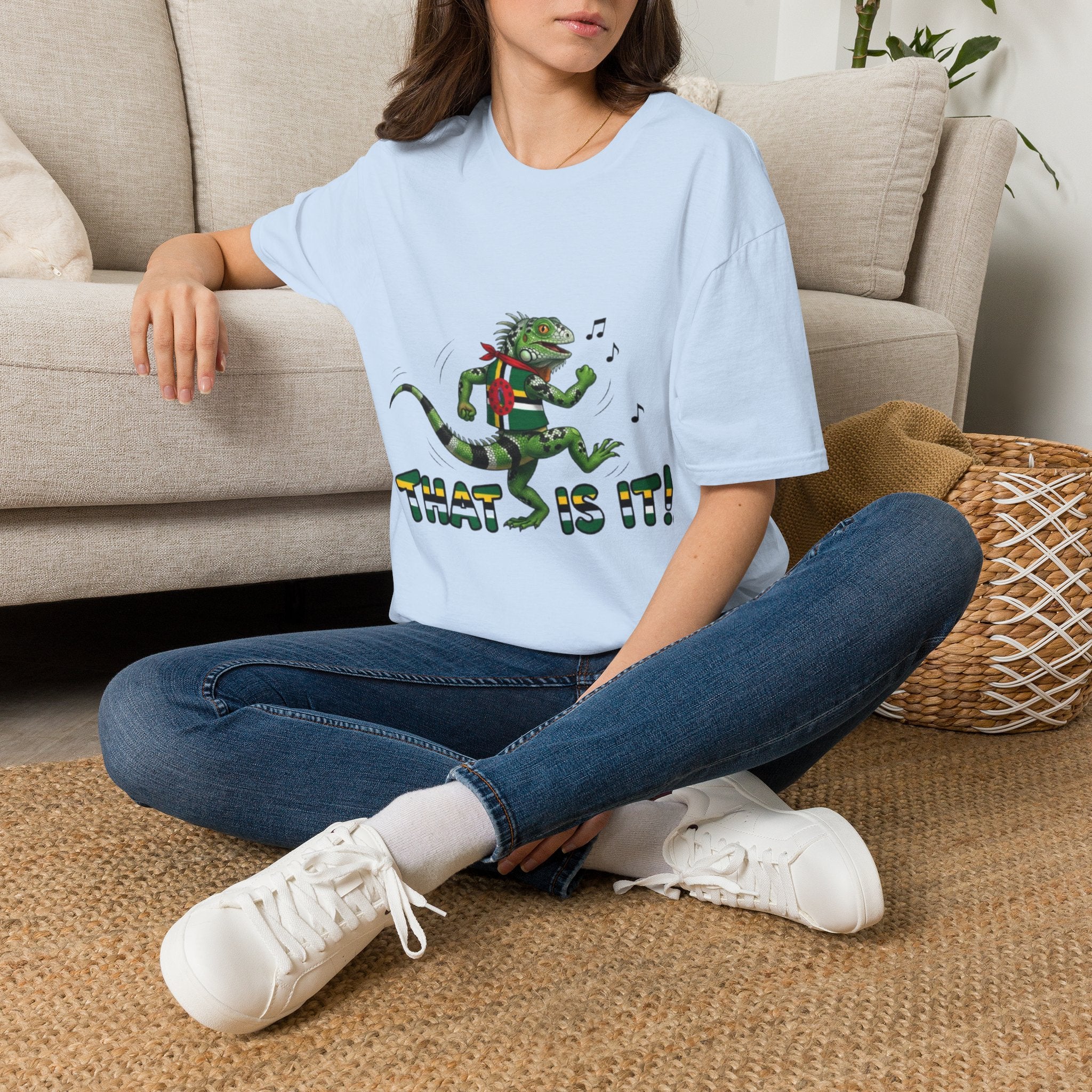 That Is It! Dancing Iguana Graphic T-Shirt — Funny Lizard Music Tee