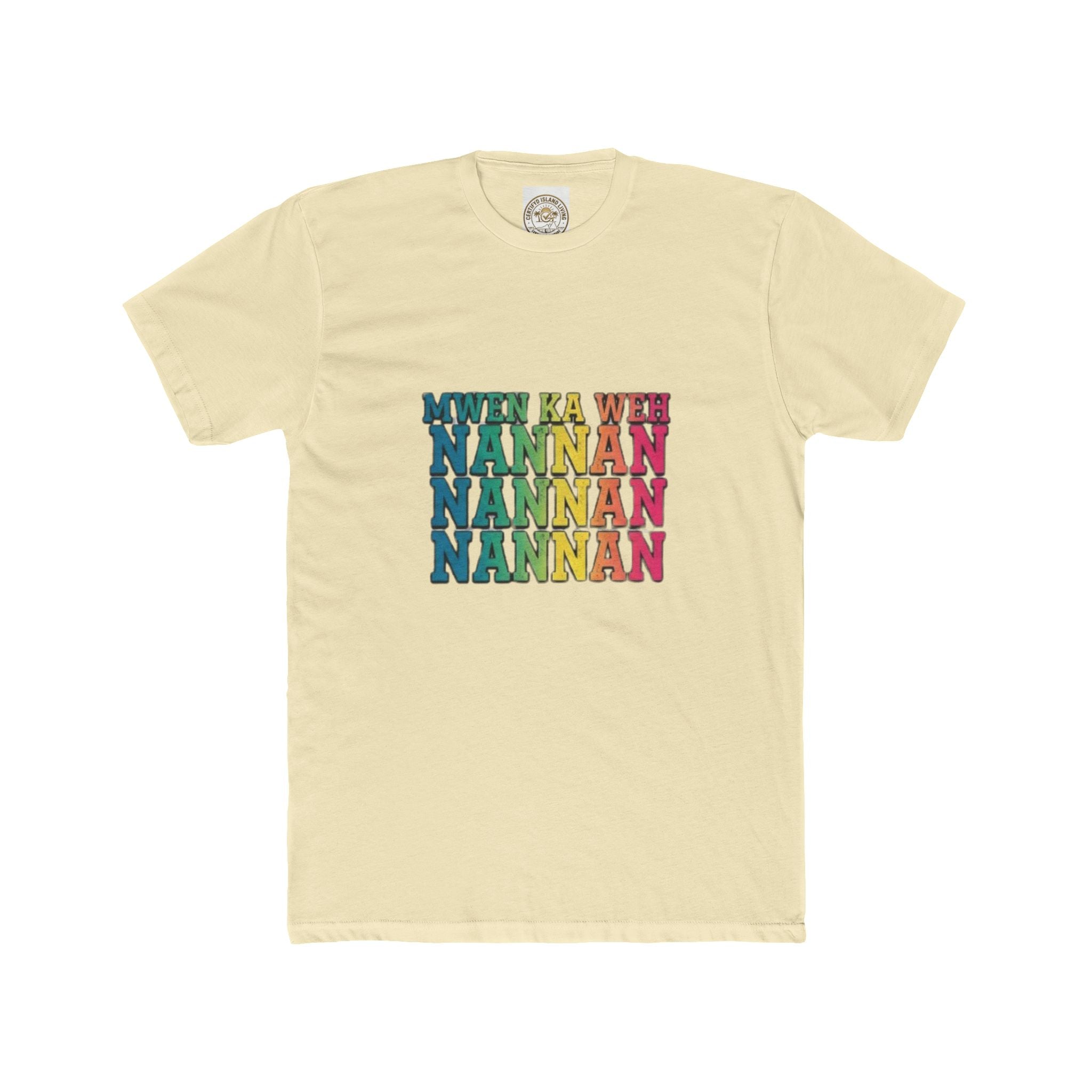 Nannan Retro Rainbow Text Tee