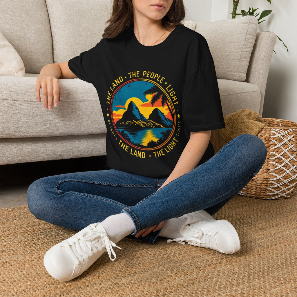 Nature Sunset T-Shirt — "The Land • The People • Light" Graphic Tee