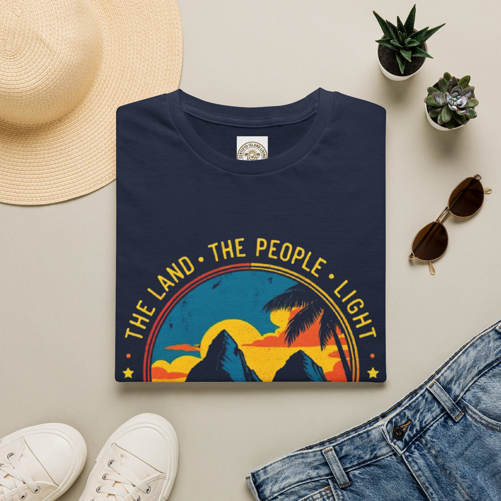 Nature Sunset T-Shirt — "The Land • The People • Light" Graphic Tee