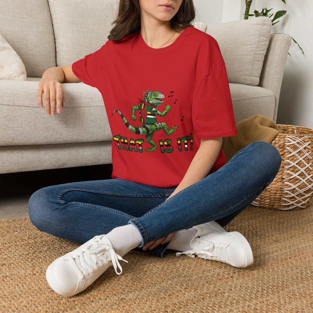 That Is It! Dancing Iguana Graphic T-Shirt — Funny Lizard Music Tee