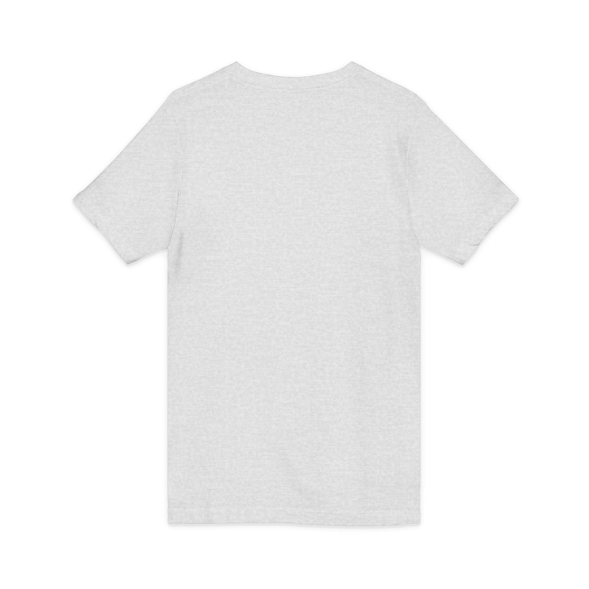 Pussy Phat From Di Back V-Neck Tee — Colorful Carnival Cat Graphic Shirt