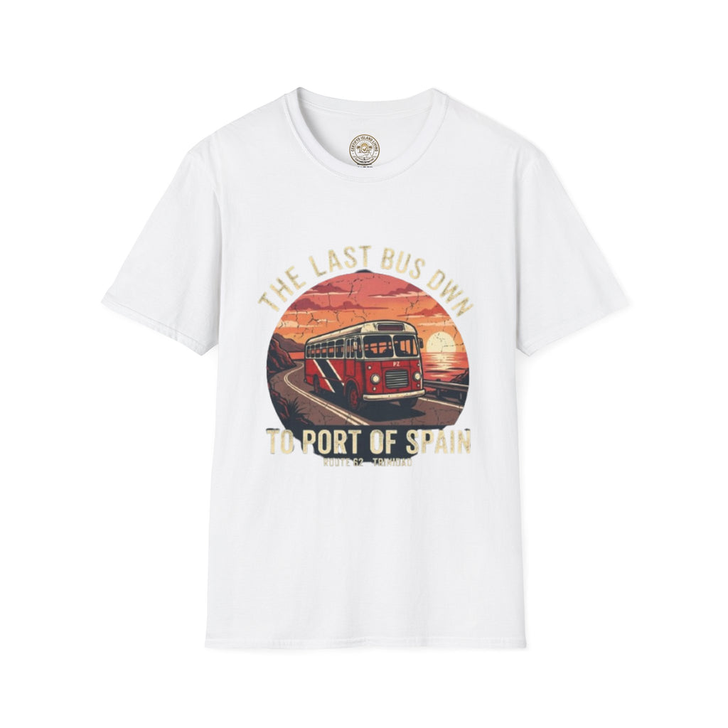 Vintage Bus Sunset T-Shirt — “The Last Bus Down” Graphic Tee