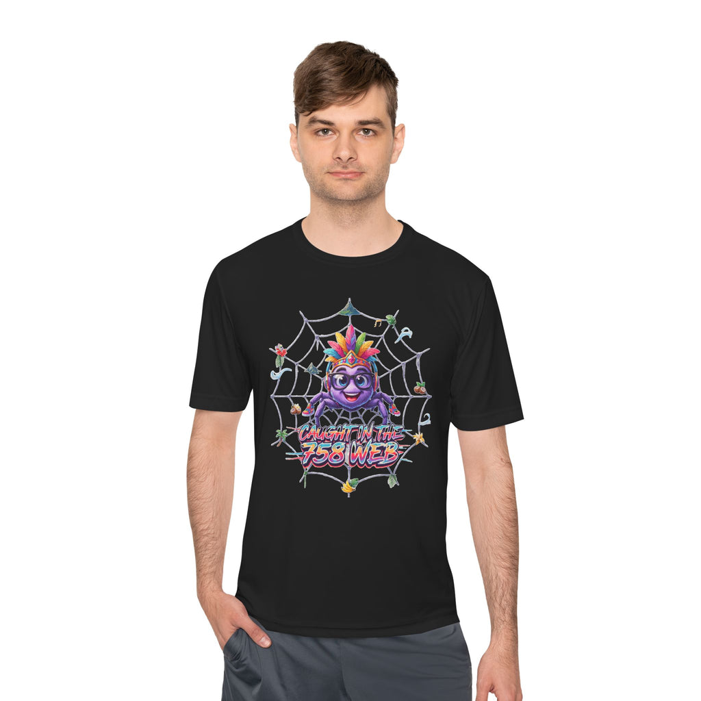 Spider Pride Tee — Colorful Rainbow Spider "Catch Me If You Can" Graphic Shirt