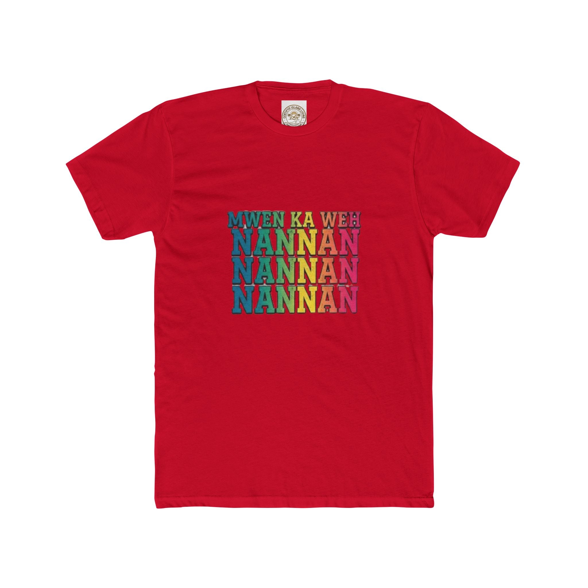 Nannan Retro Rainbow Text Tee