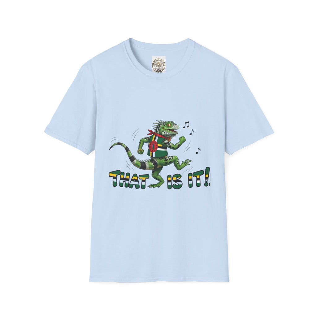 That Is It! Dancing Iguana Graphic T-Shirt — Funny Lizard Music Tee