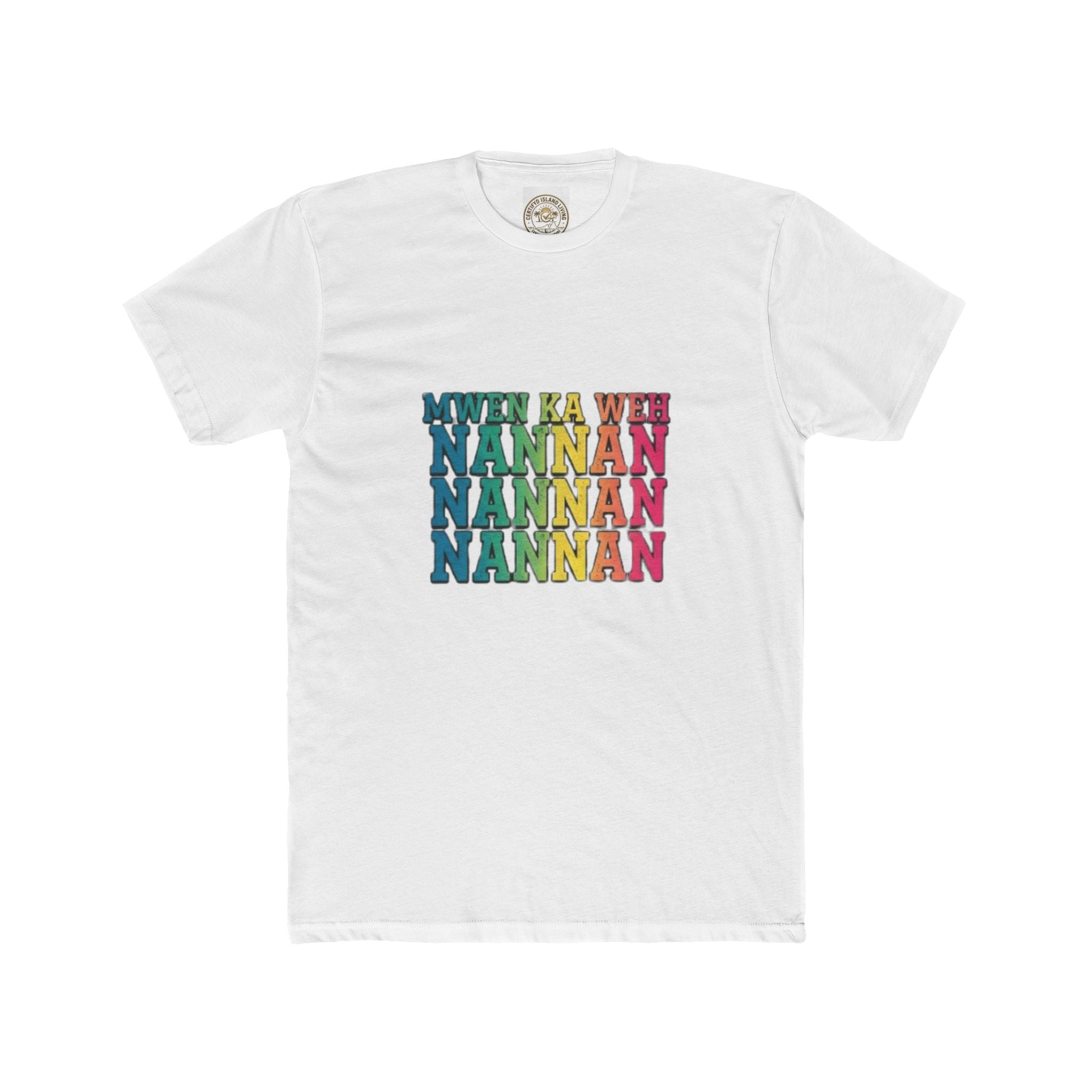 Nannan Retro Rainbow Text Tee