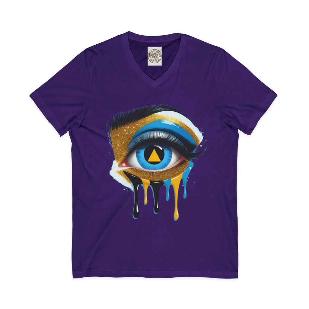 Unisex Jersey Short Sleeve V-Neck Tee