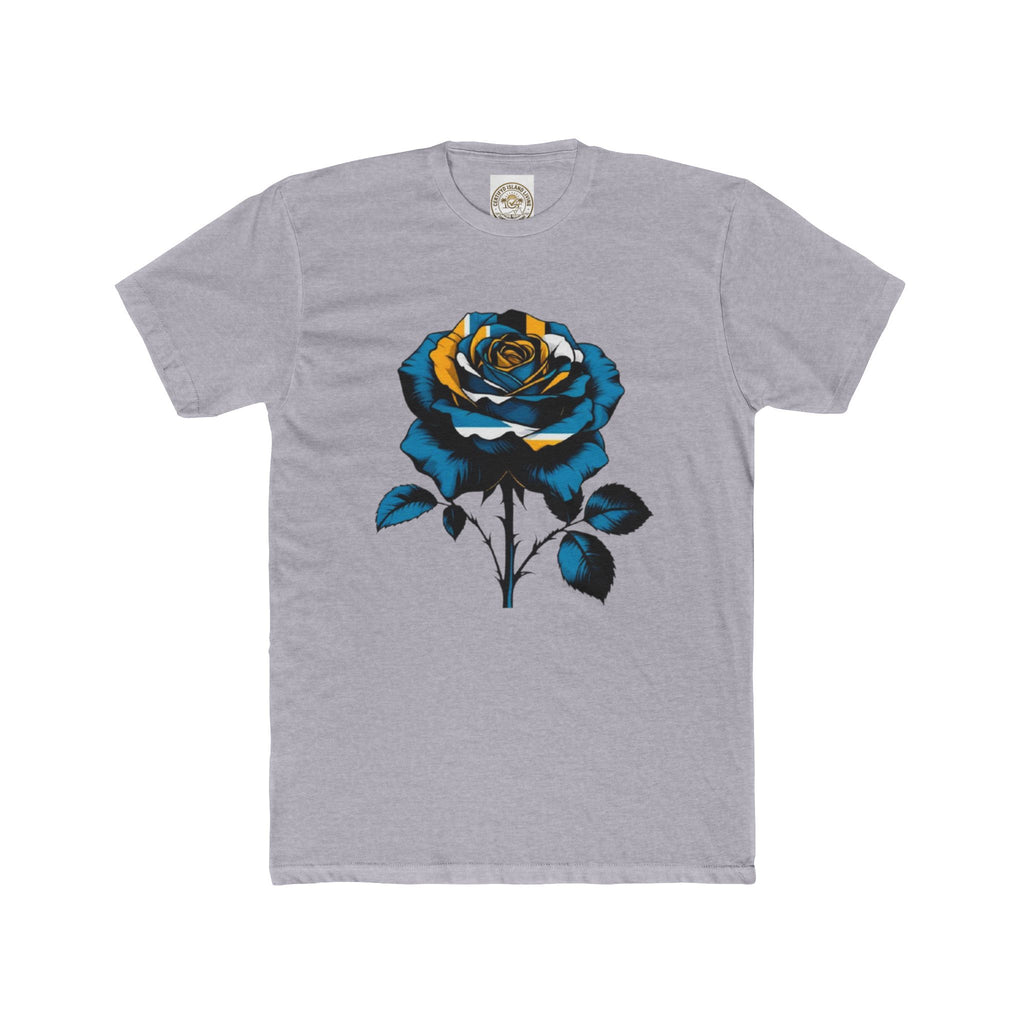 Blue & Gold Rose Graphic Tee