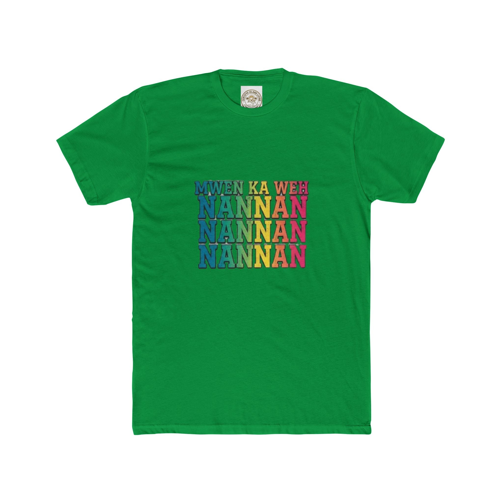 Nannan Retro Rainbow Text Tee