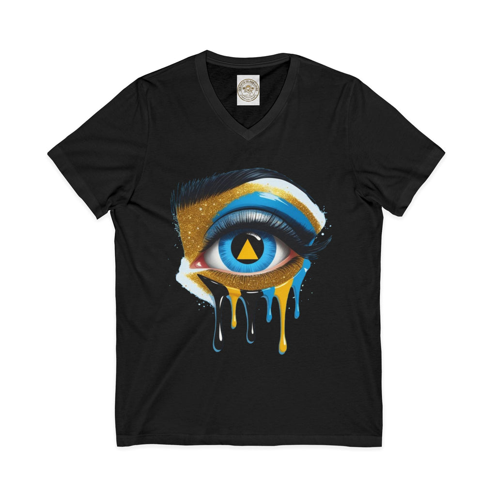 Unisex Jersey Short Sleeve V-Neck Tee