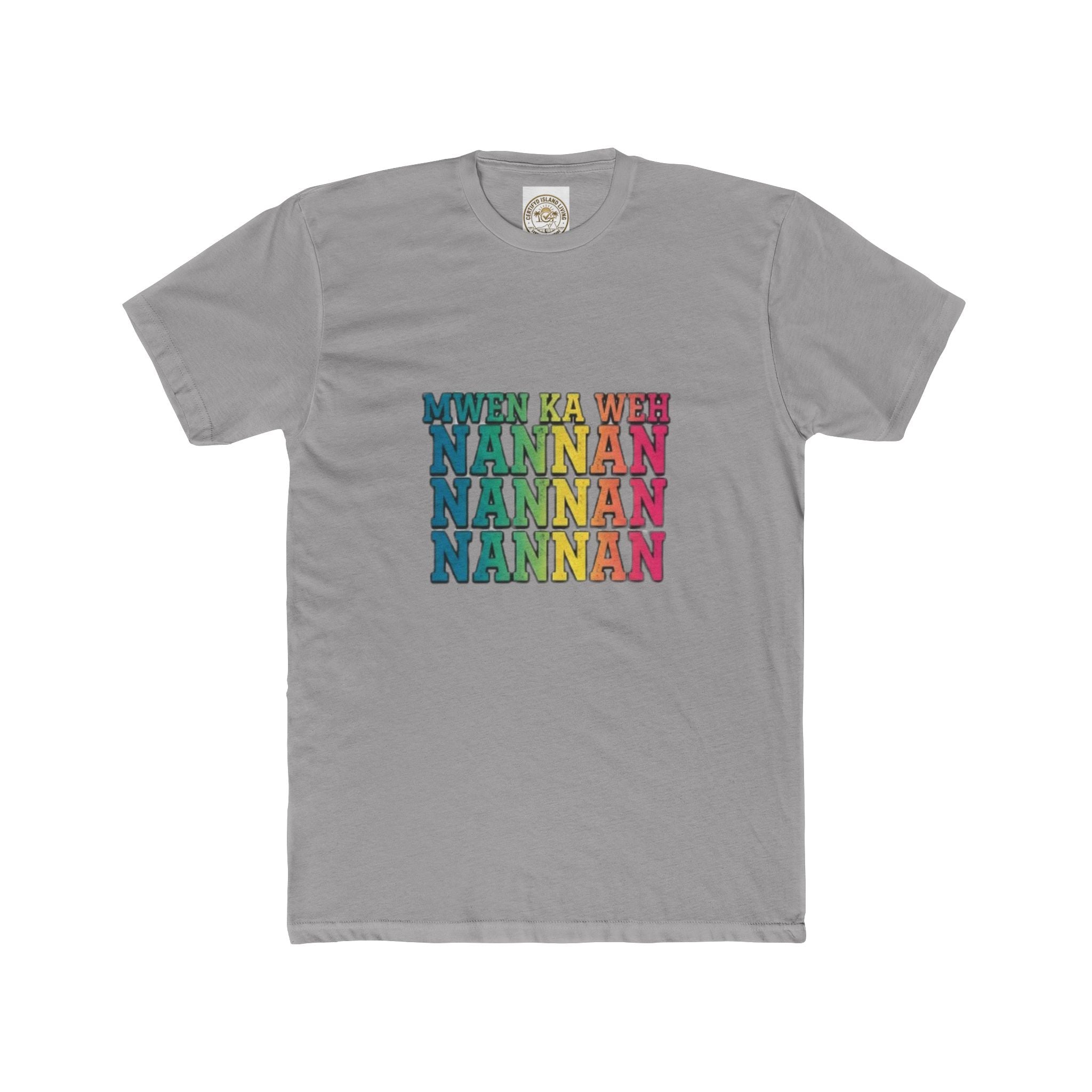 Nannan Retro Rainbow Text Tee