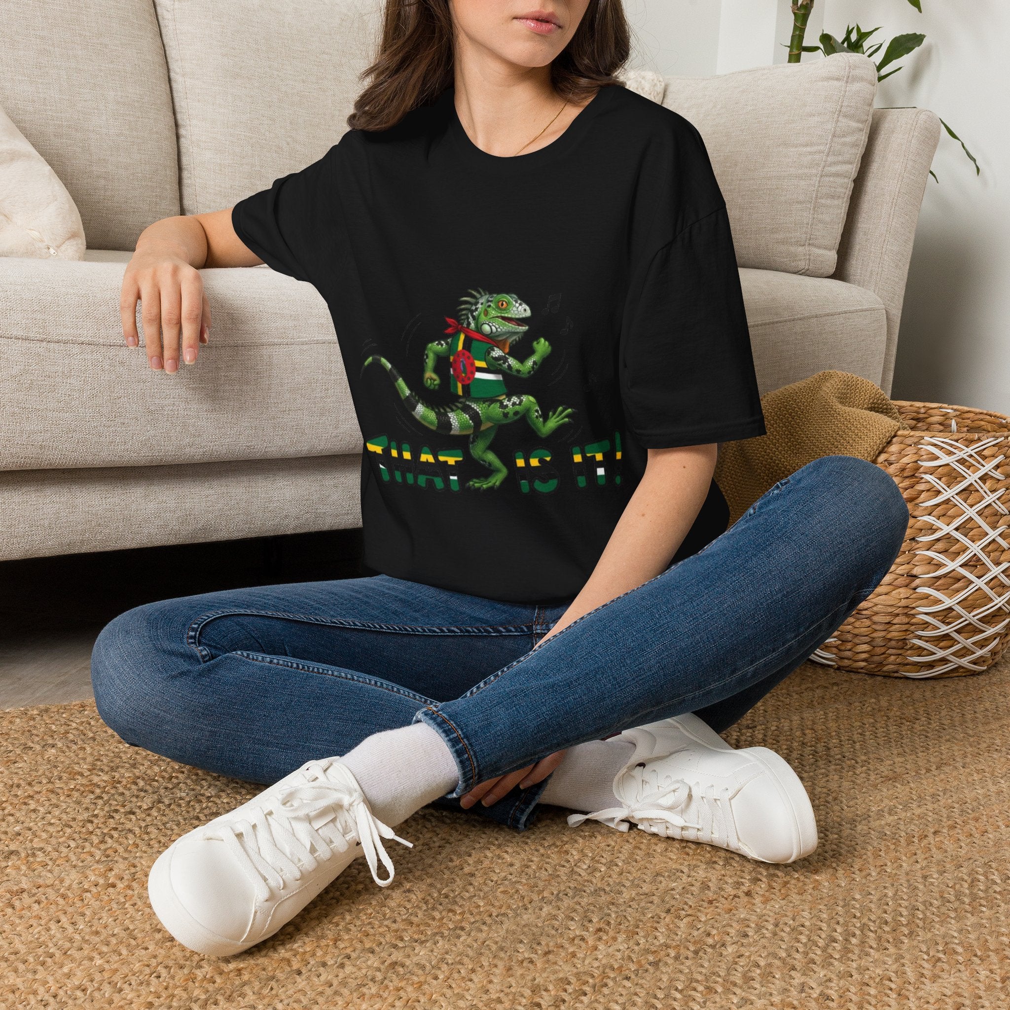 That Is It! Dancing Iguana Graphic T-Shirt — Funny Lizard Music Tee