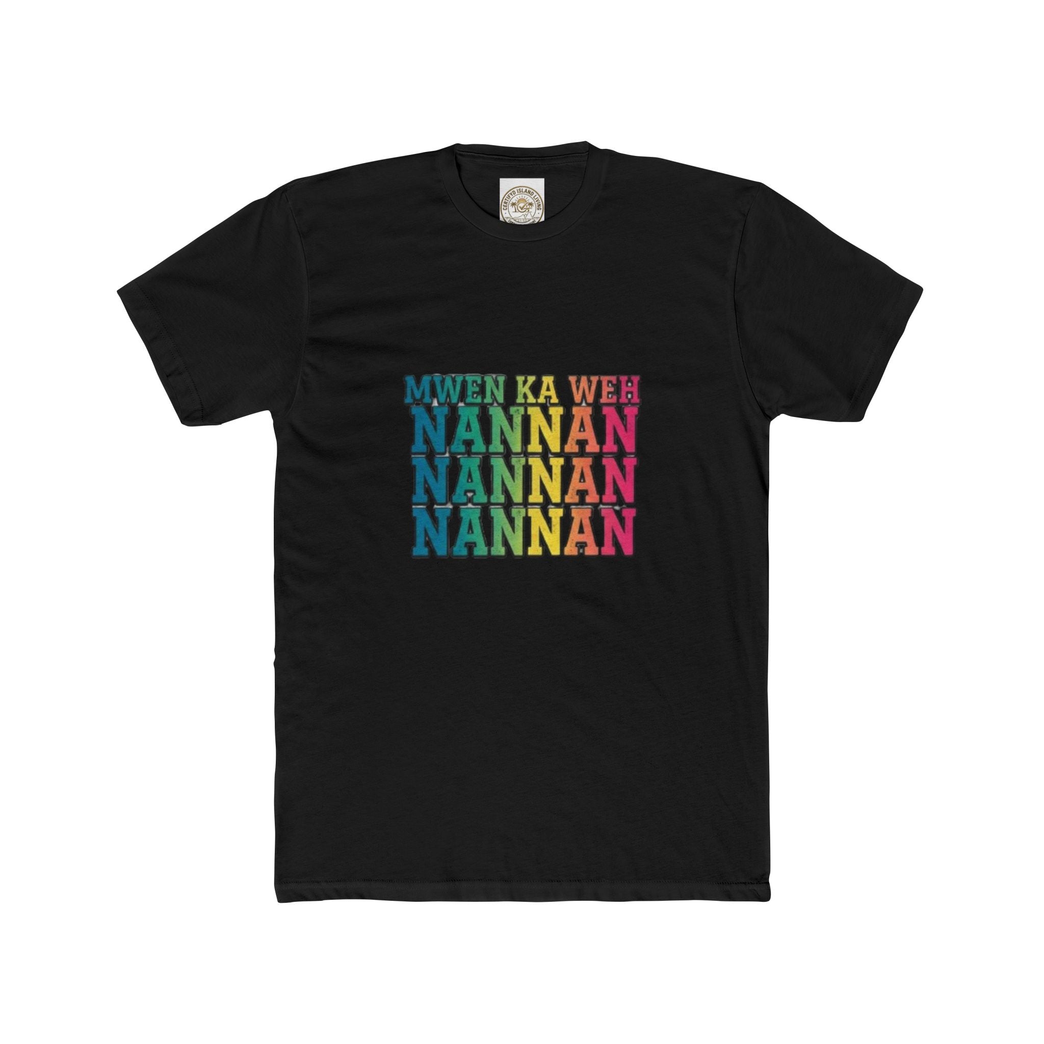 Nannan Retro Rainbow Text Tee