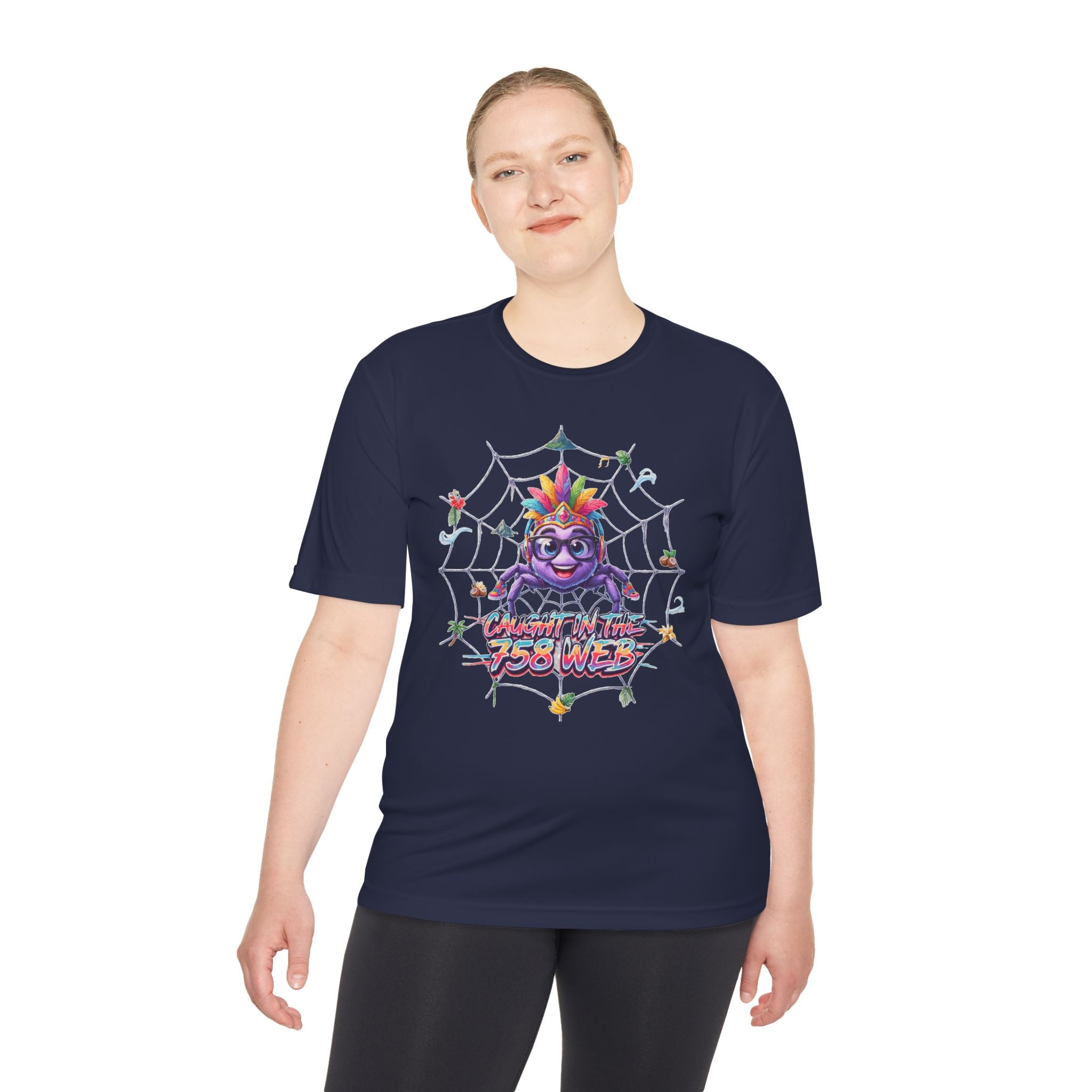 Spider Pride Tee — Colorful Rainbow Spider "Catch Me If You Can" Graphic Shirt
