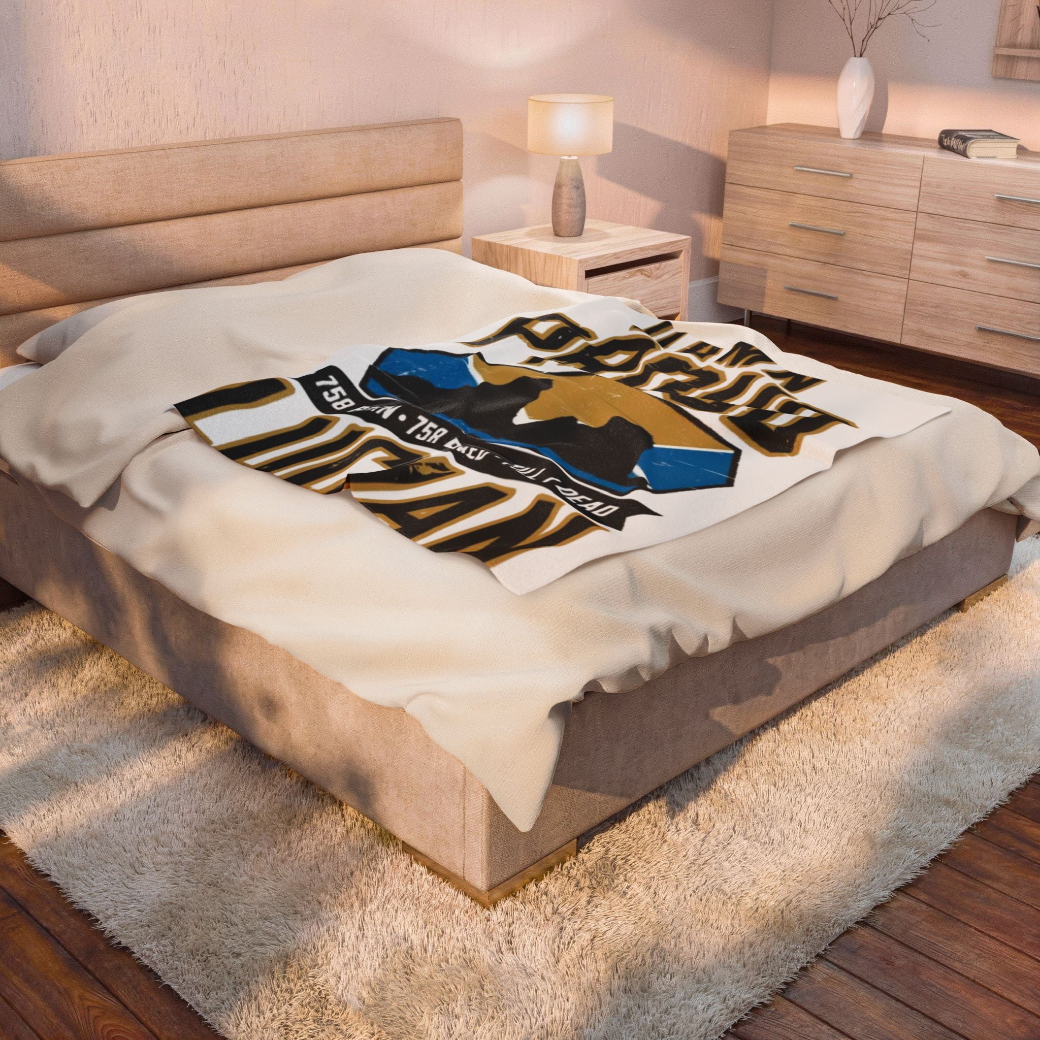 Velveteen Plush Blanket — "Damn Proud Lucian" Personalized Throw for Hometown Pride