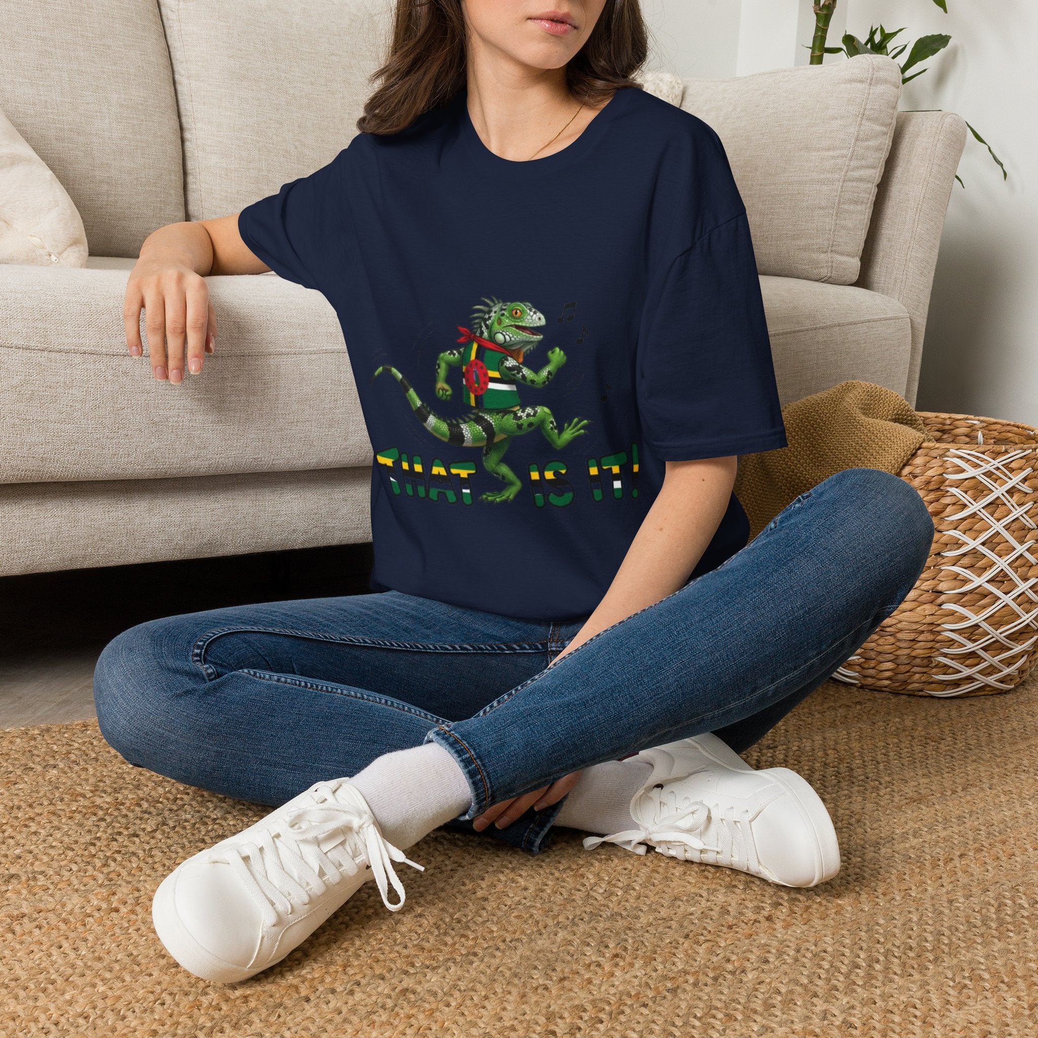 That Is It! Dancing Iguana Graphic T-Shirt — Funny Lizard Music Tee