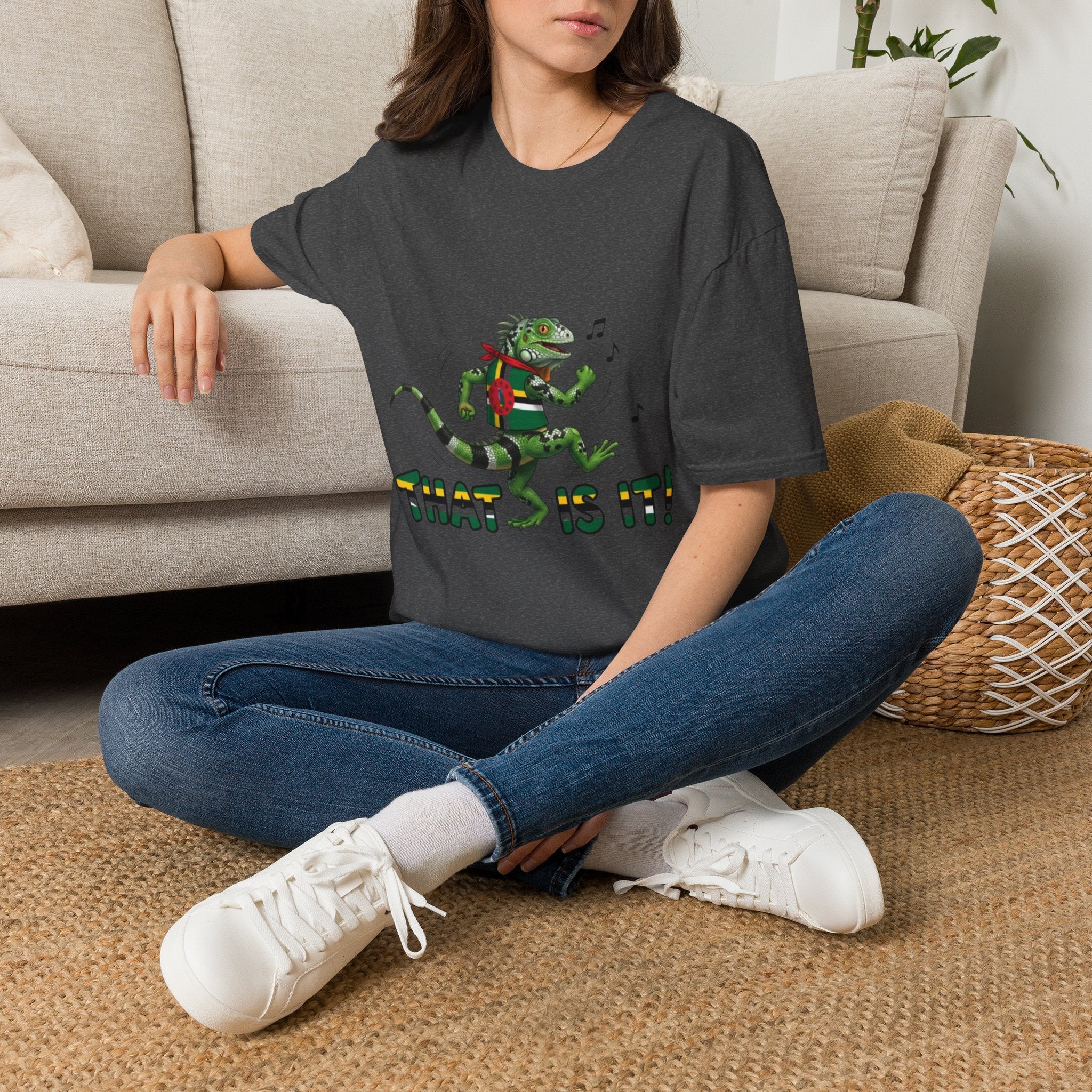 That Is It! Dancing Iguana Graphic T-Shirt — Funny Lizard Music Tee