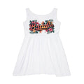 Baddie Floral Skater Dress — Tropical Graphic Women's Dress