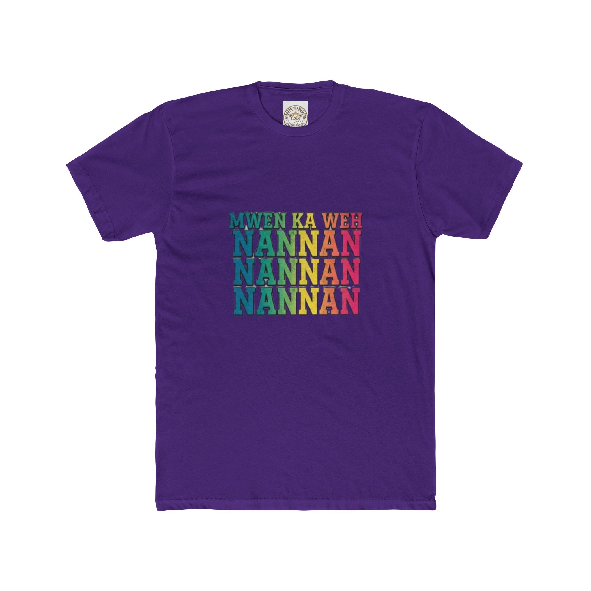 Nannan Retro Rainbow Text Tee