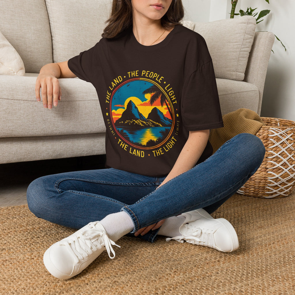 Nature Sunset T-Shirt — "The Land • The People • Light" Graphic Tee