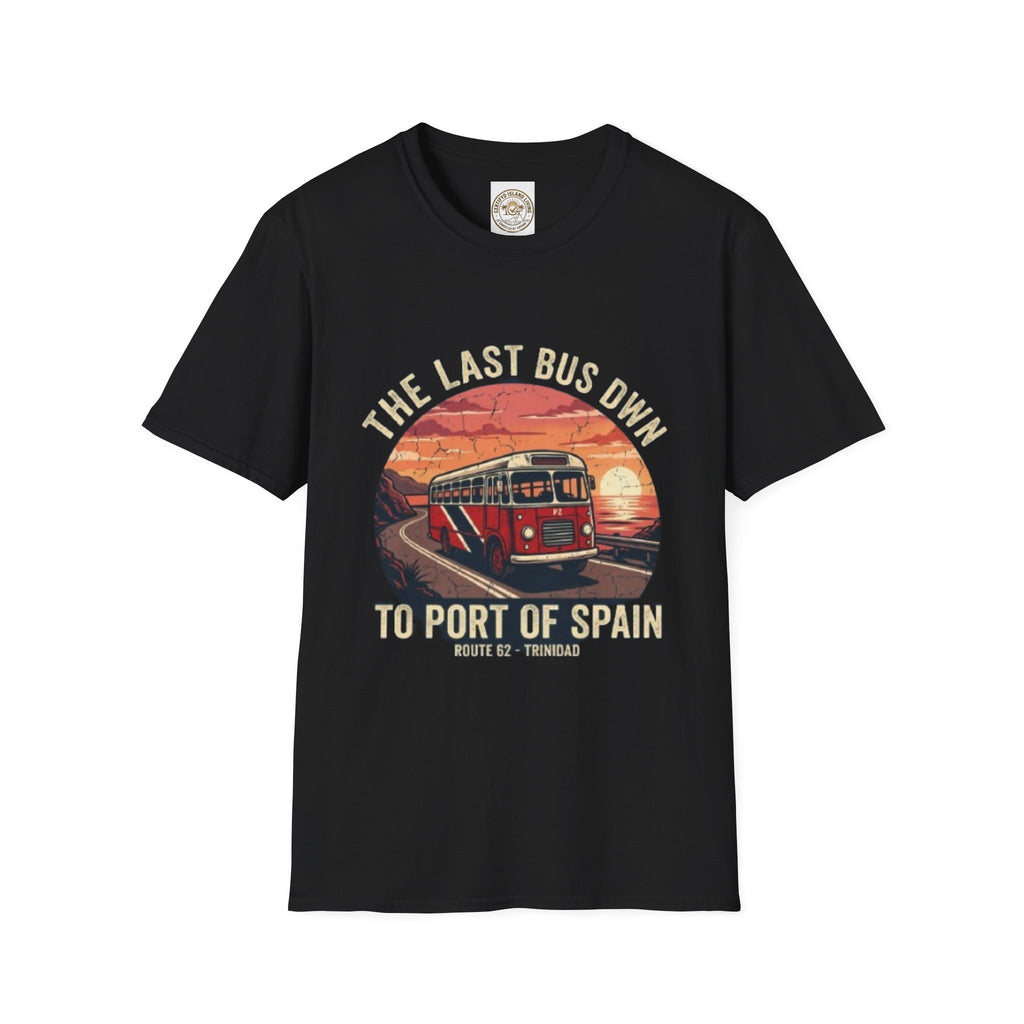 Vintage Bus Sunset T-Shirt — “The Last Bus Down” Graphic Tee