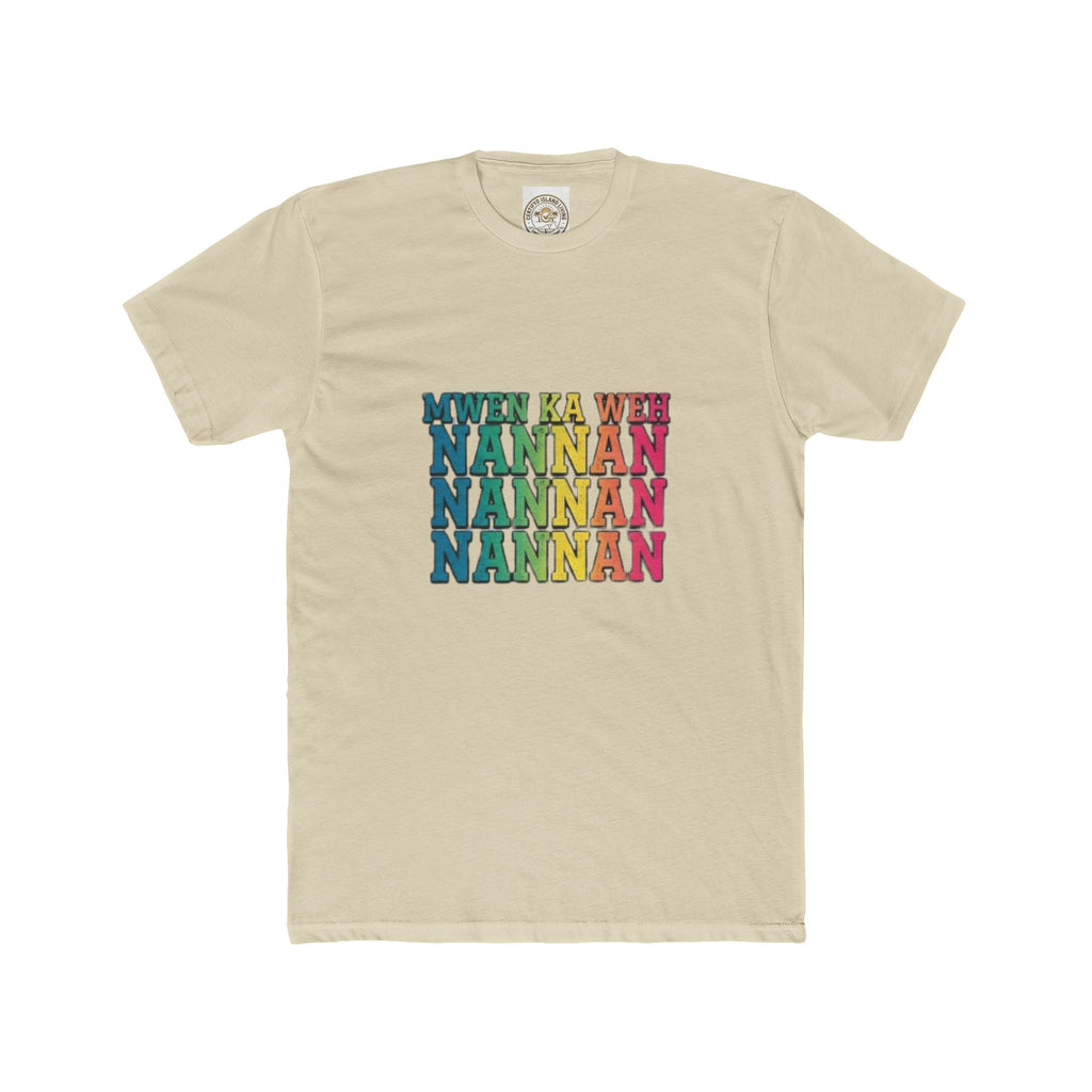 Nannan Retro Rainbow Text Tee