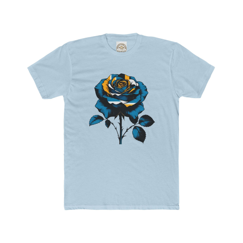 Blue & Gold Rose Graphic Tee