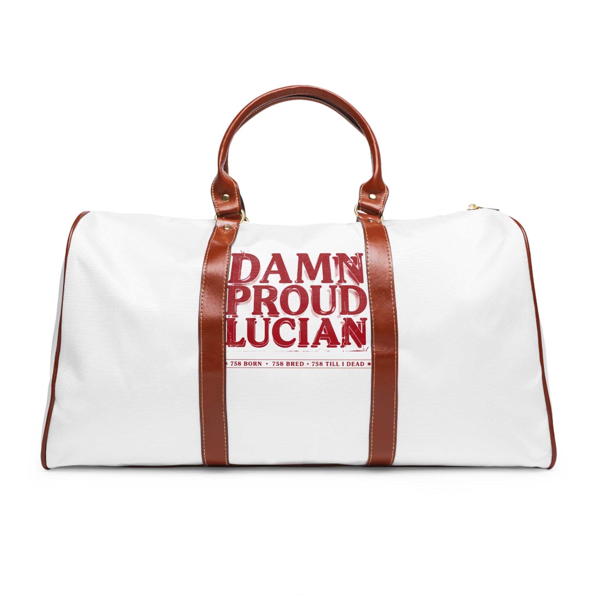 Damn Proud Lucian Waterproof Travel Bag — Personalized Weekend Duffel