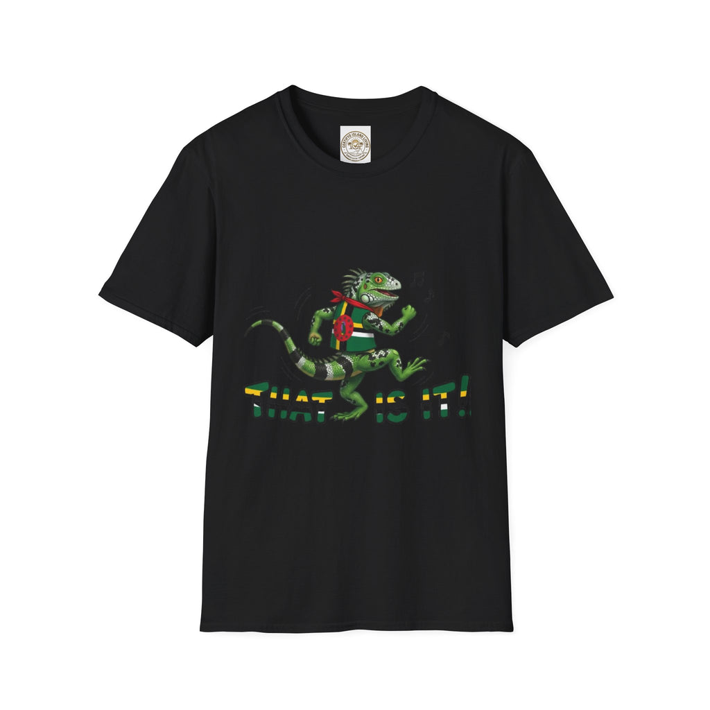 That Is It! Dancing Iguana Graphic T-Shirt — Funny Lizard Music Tee
