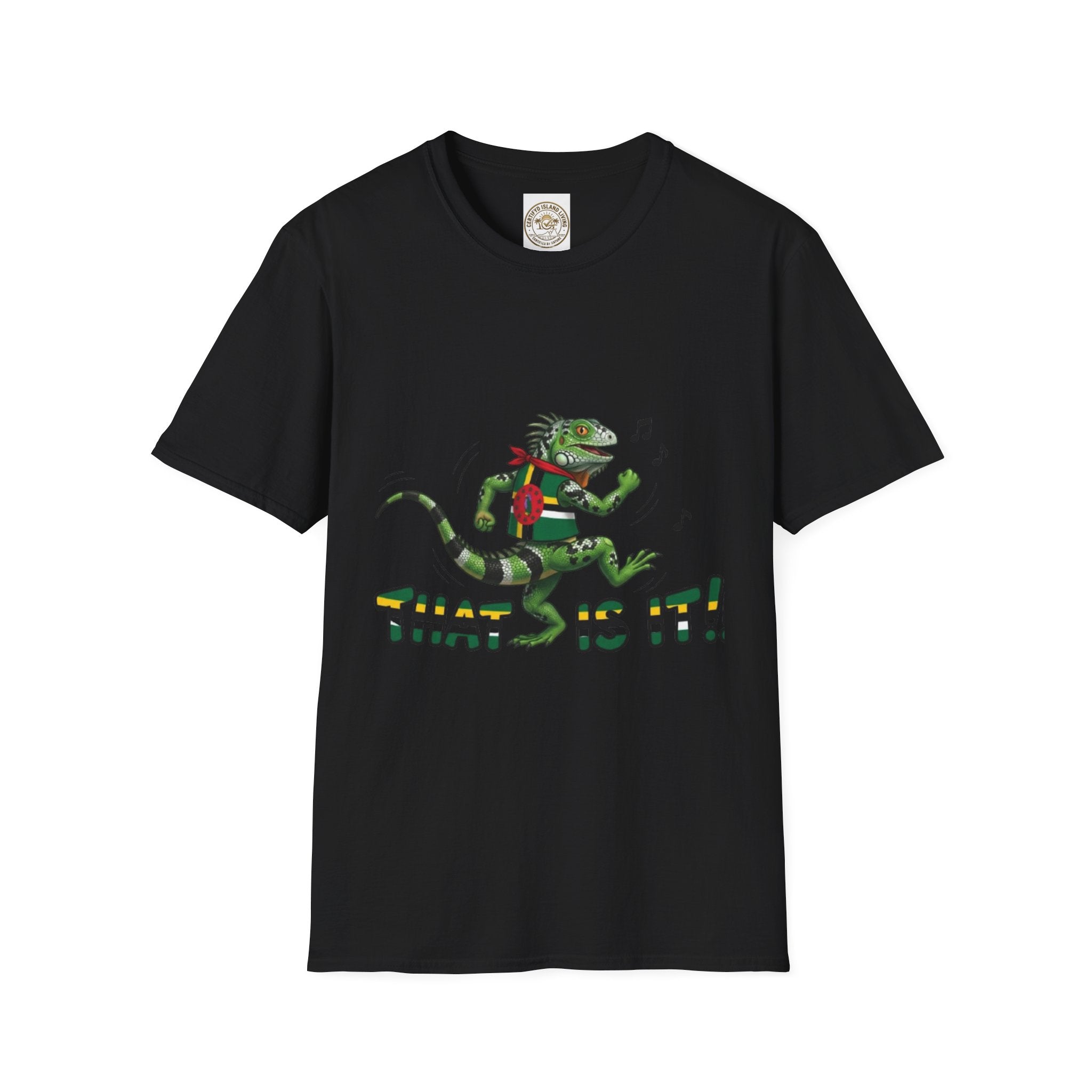 That Is It! Dancing Iguana Graphic T-Shirt — Funny Lizard Music Tee