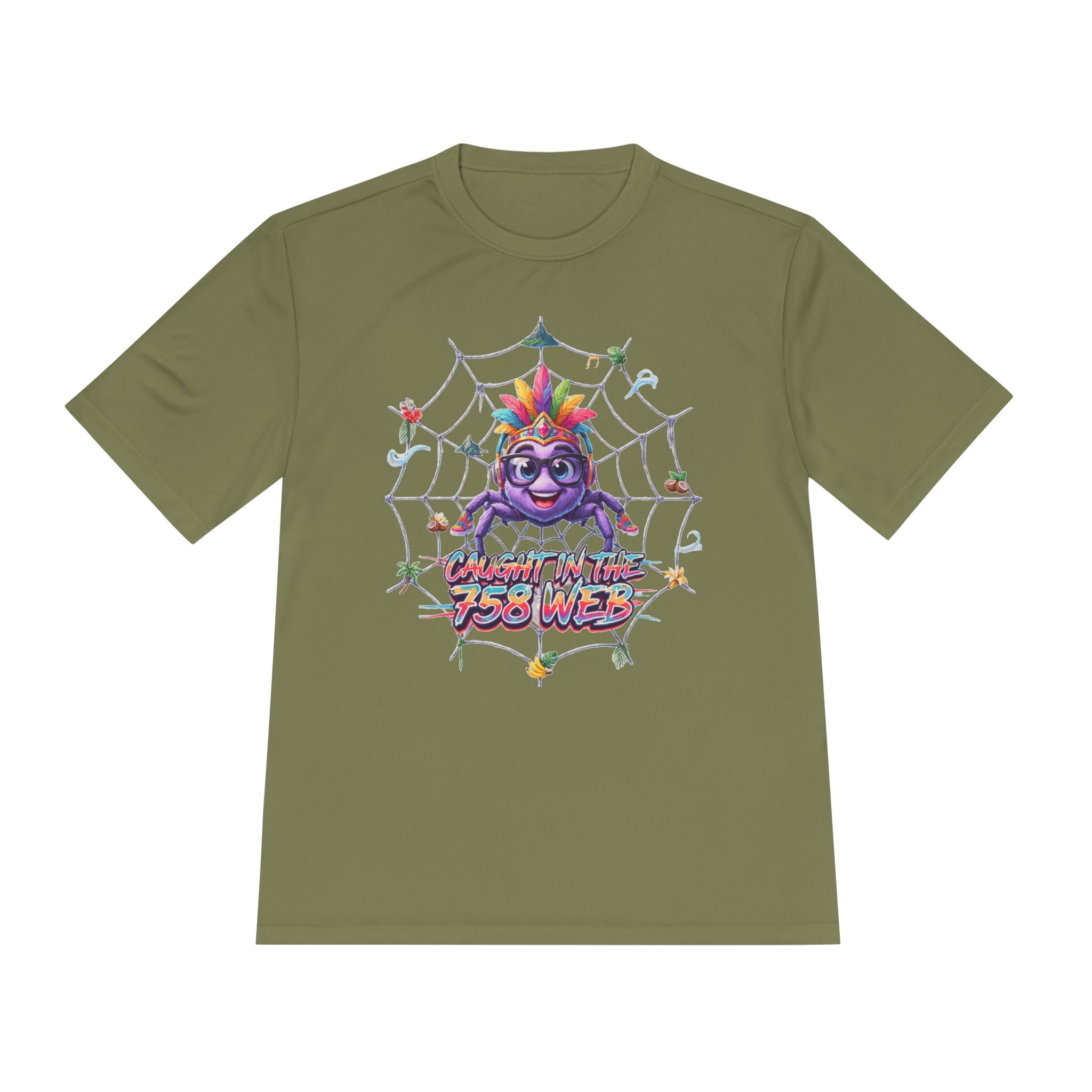 Spider Pride Tee — Colorful Rainbow Spider "Catch Me If You Can" Graphic Shirt