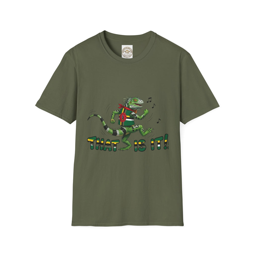 That Is It! Dancing Iguana Graphic T-Shirt — Funny Lizard Music Tee