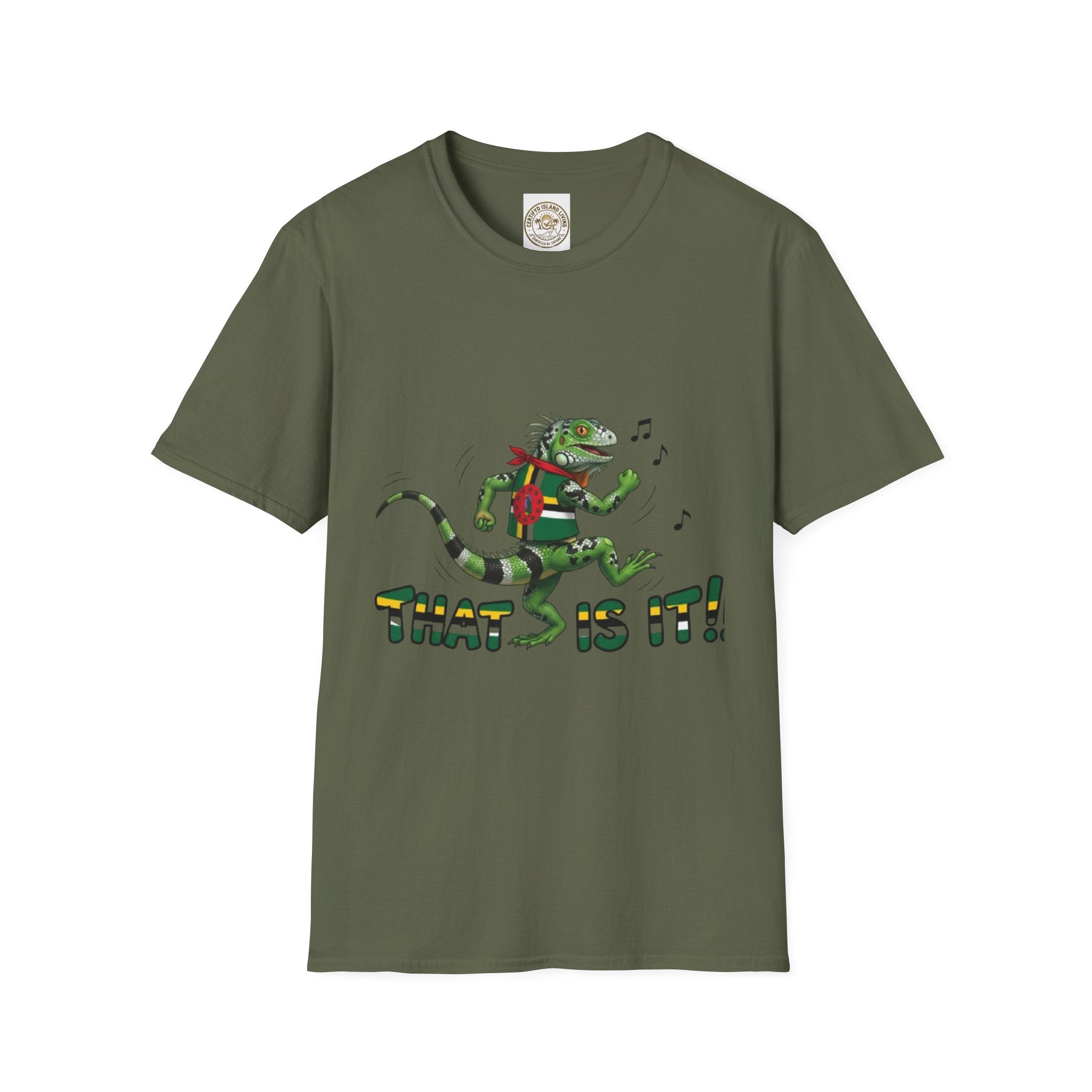 That Is It! Dancing Iguana Graphic T-Shirt — Funny Lizard Music Tee