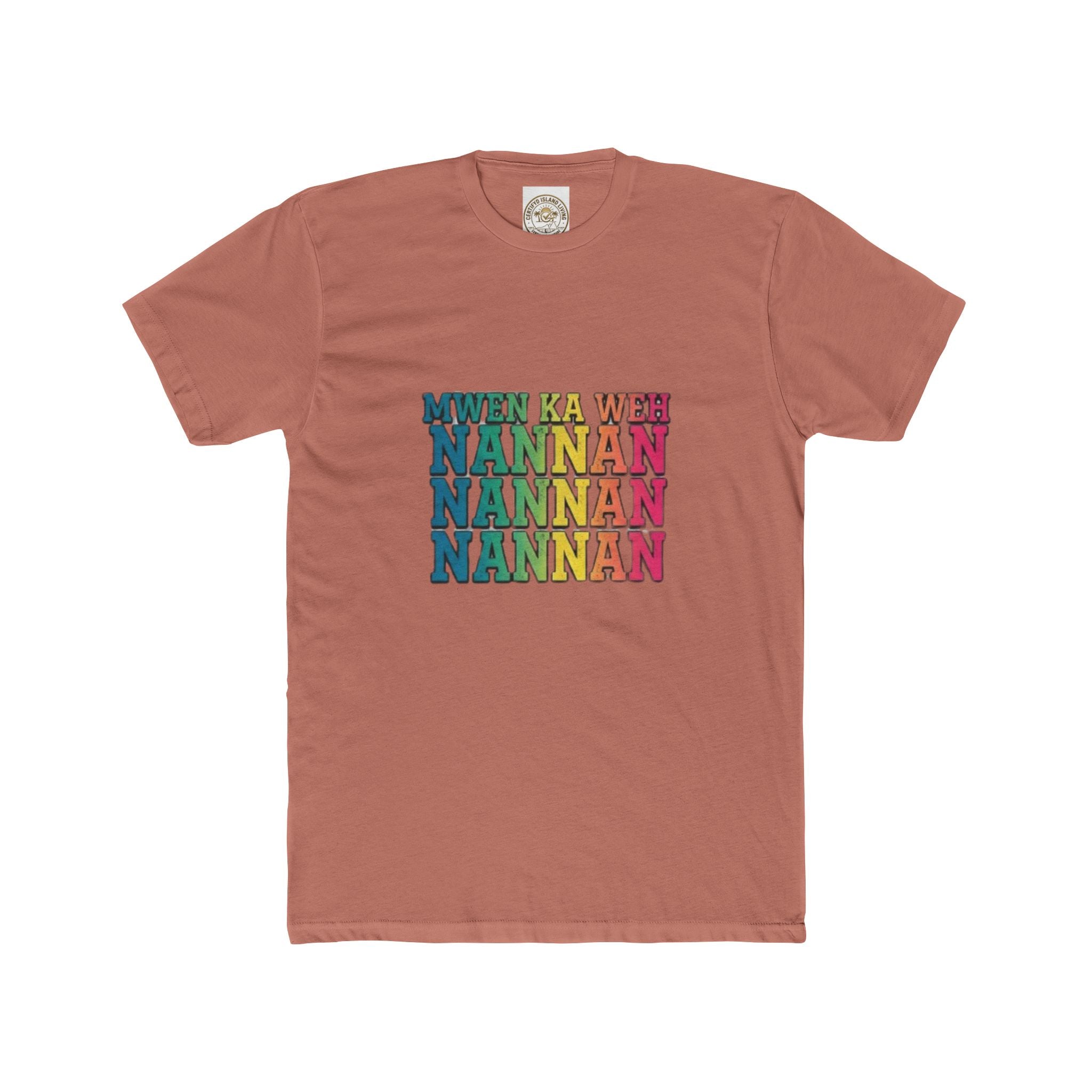 Nannan Retro Rainbow Text Tee