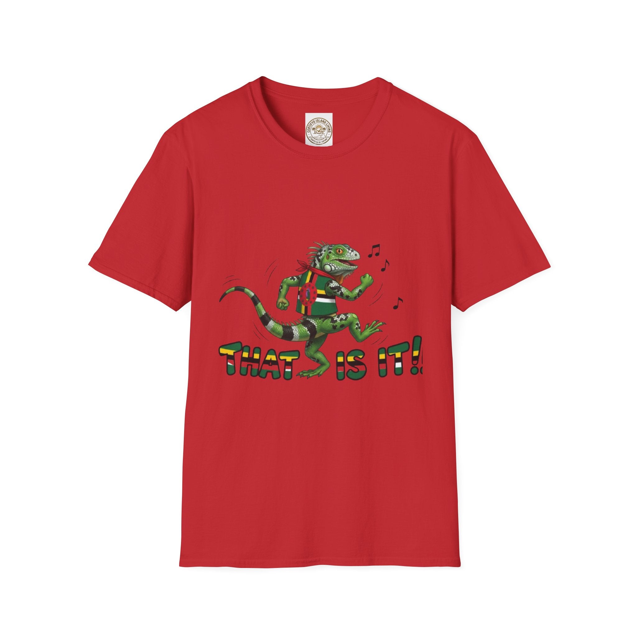 That Is It! Dancing Iguana Graphic T-Shirt — Funny Lizard Music Tee