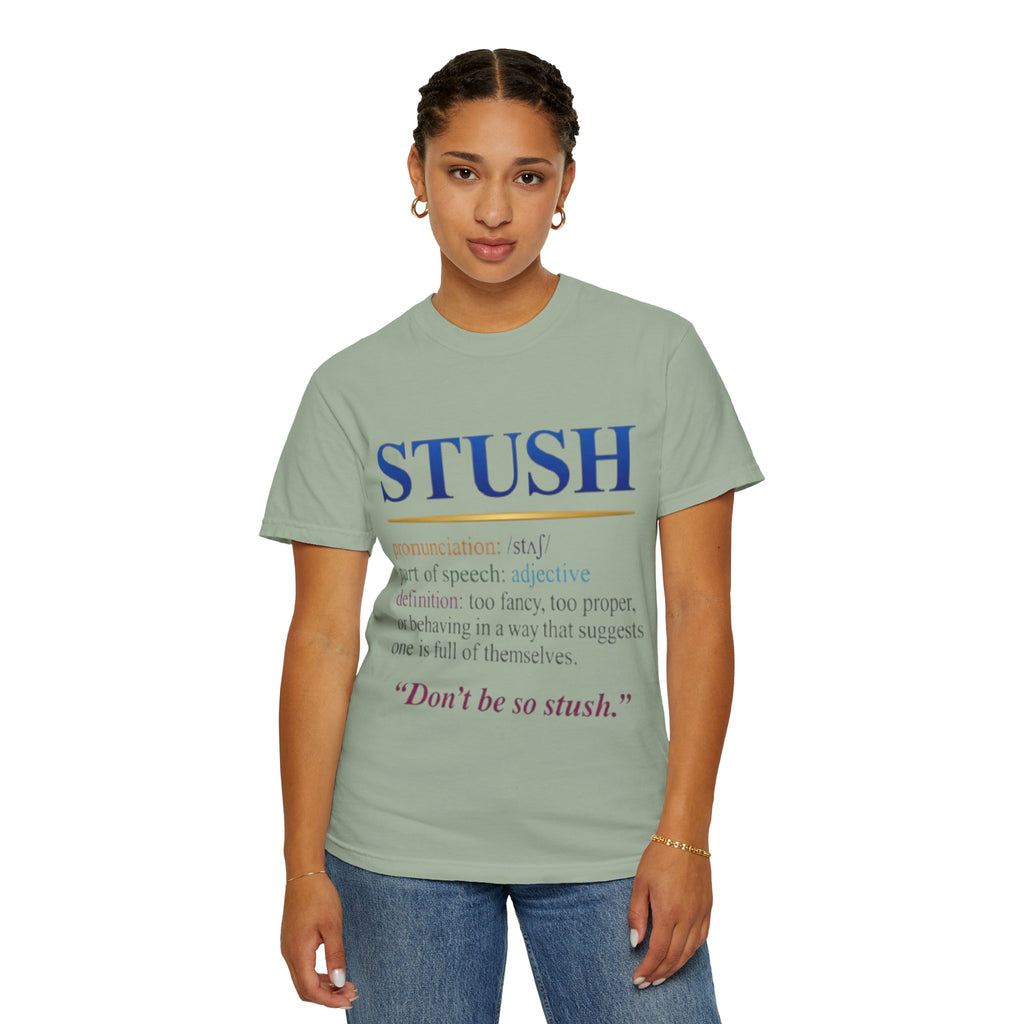 STUSH Definition T-Shirt — 'Don't Be So Stush' Graphic Tee